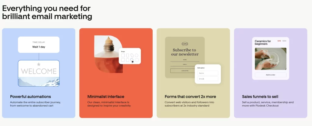 Flodesk is an email marketing