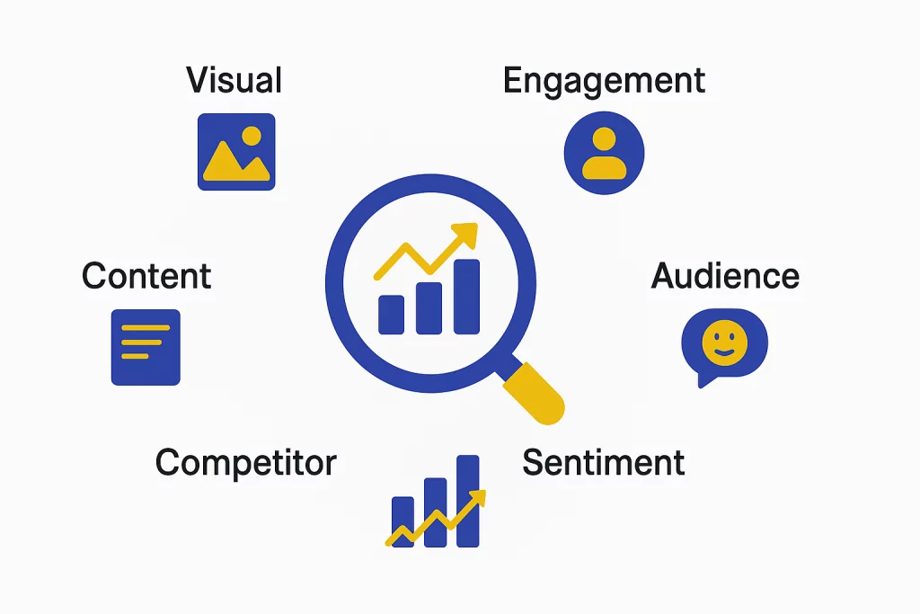 Types of social media analytics