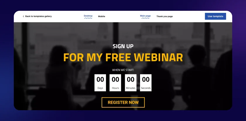 Webinar and Event Registration